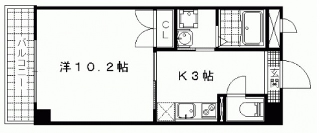 エリーフラッツ京町の間取り