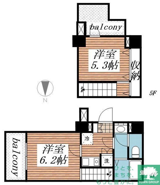 大田区久が原のマンションの間取り