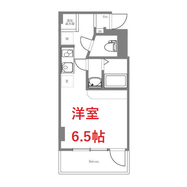 品川区東五反田のマンションの間取り