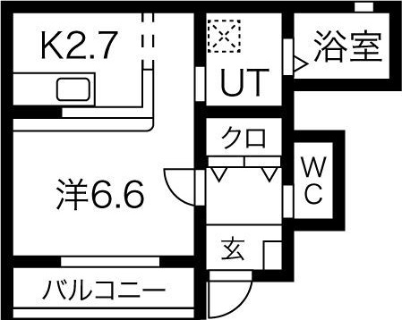 【プロパティー長町Aの間取り】