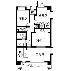 グランドパークの間取り