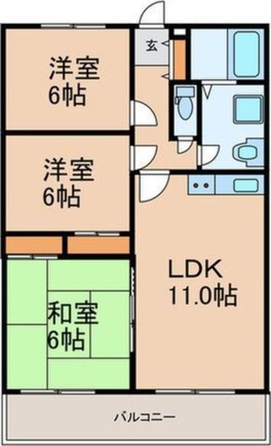 サンヒルズマンションの間取り