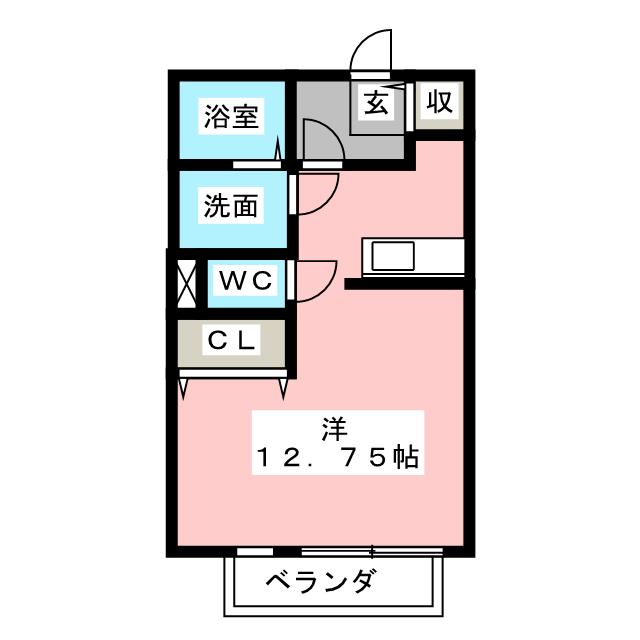 サンフォンテ　Ｂの間取り