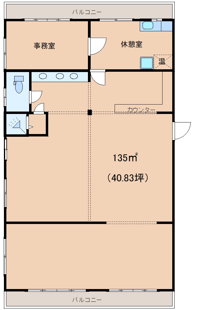 ランドマークビル店舗・事務所の間取り