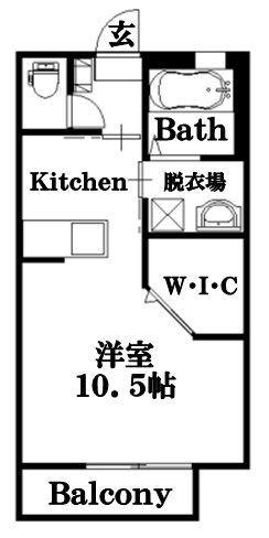 グリーンメゾン八本松　Ａ棟の間取り