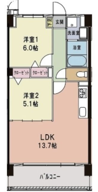 エスポワール鎌ケ谷の間取り