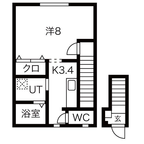 清水館IIの間取り