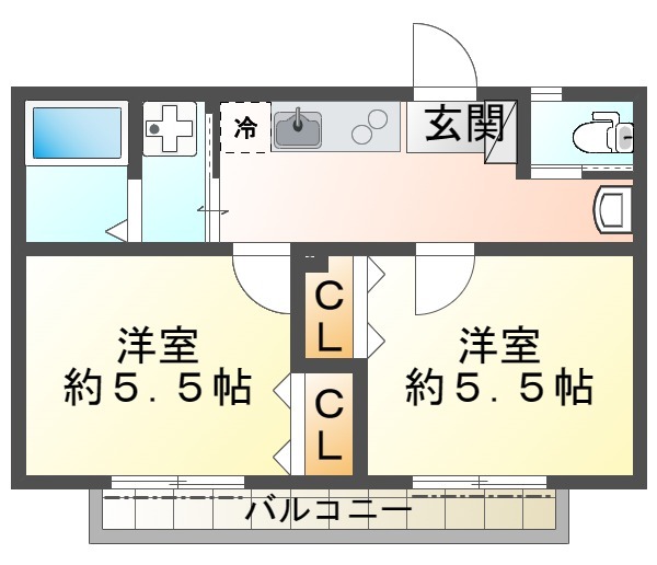 アウローラD棟の間取り