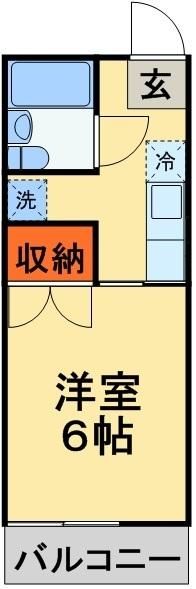 柏市西原のアパートの間取り