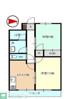 横浜市鶴見区汐入町のマンションの間取り