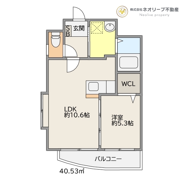 大野城市東大利のマンションの間取り