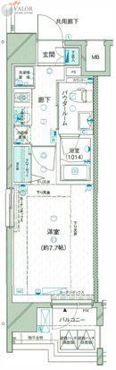 横浜市南区二葉町のマンションの間取り