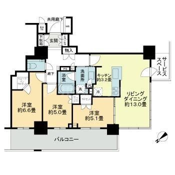 江戸川区平井のマンションの間取り