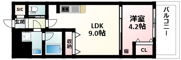 リッツ新大阪プレミアムの間取り