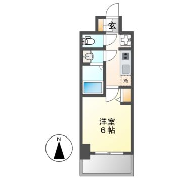 メイクス今池02の間取り