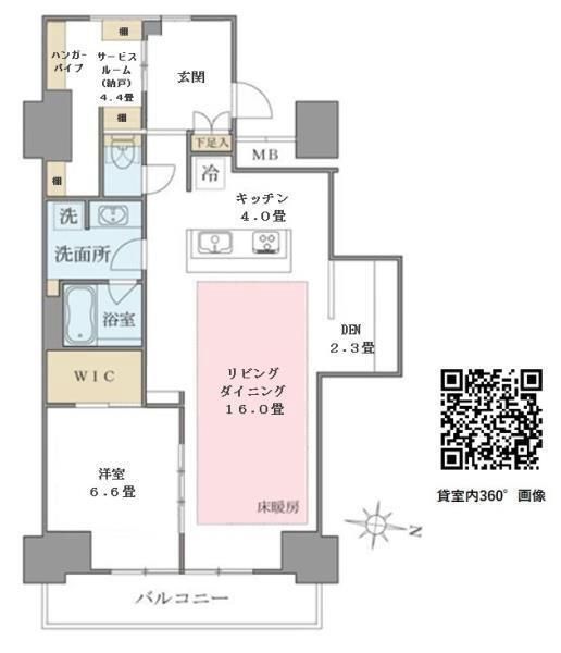 江東区東雲のマンションの間取り