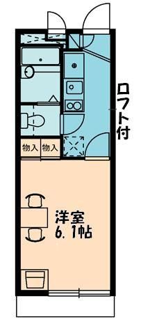 越谷市蒲生のアパートの間取り