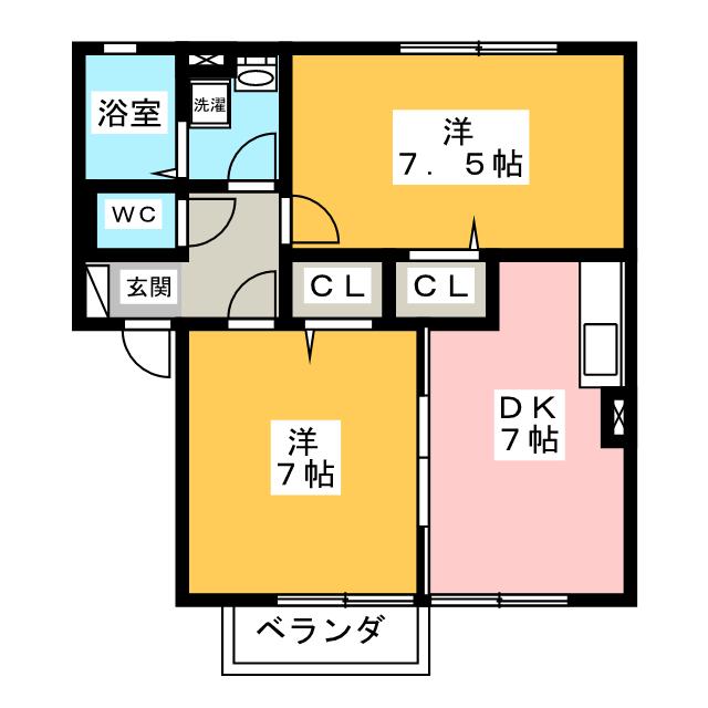 ドゥダンボワ　Ｂ棟の間取り