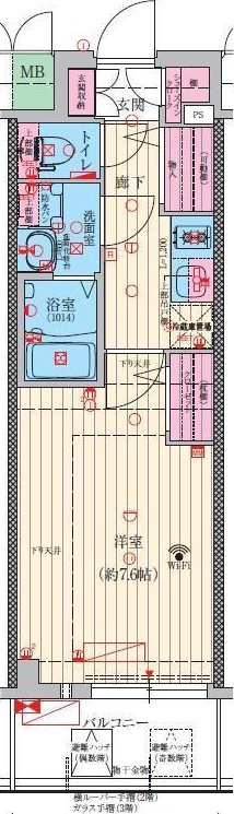 豊中市螢池西町のマンションの間取り