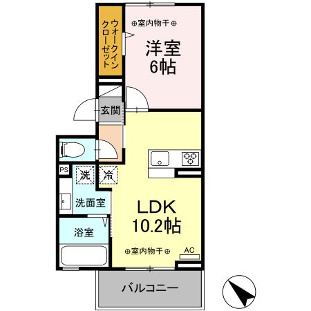 ヒルズ国母の間取り