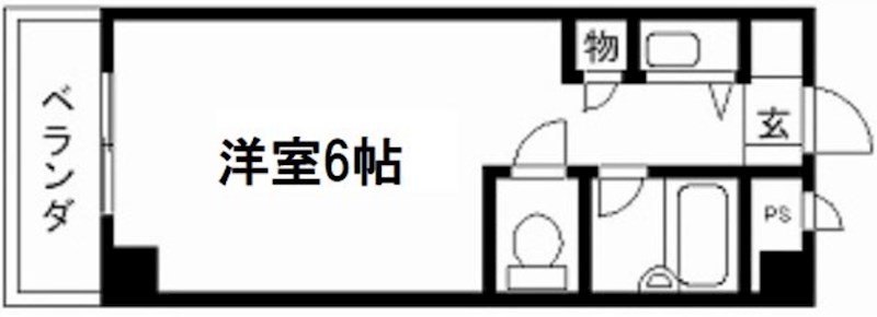 京都市下京区金東横町のマンションの間取り