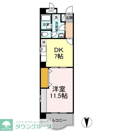 横浜市都筑区中川のマンションの間取り