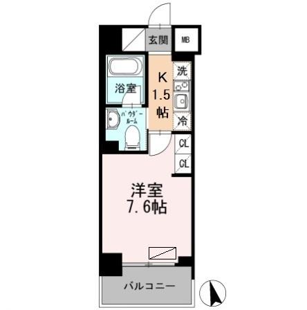 カスタリア大森IIIの間取り