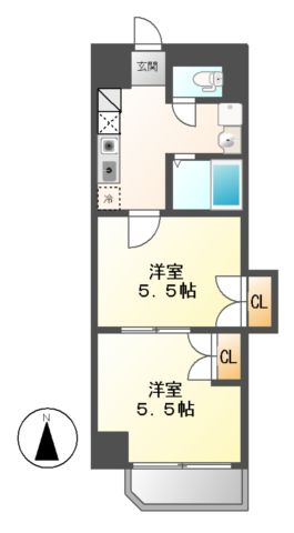 レジデンスカープ名古屋の間取り