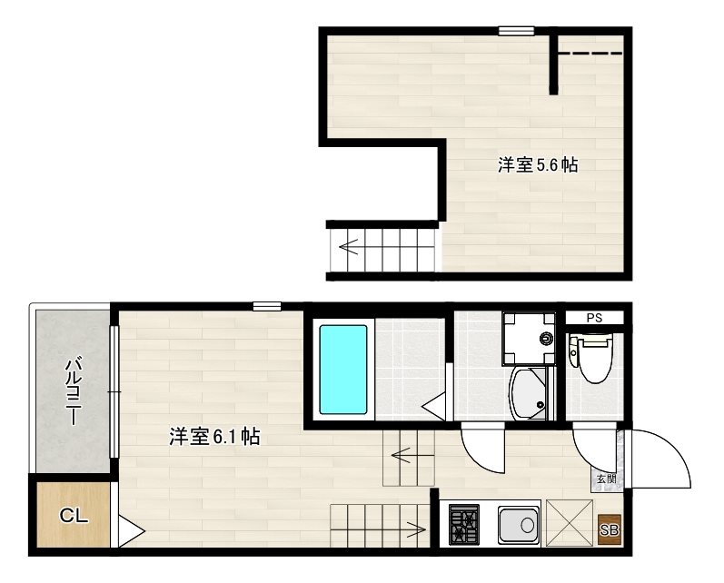 【仮称）野芥三丁目(2)Aコーポの間取り】