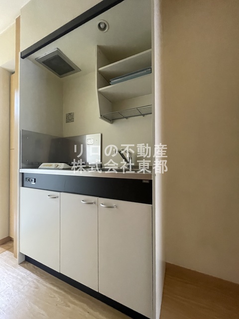 キッチン　１口ガスコンロ設置済！お引越し後すぐにお料理できます☆