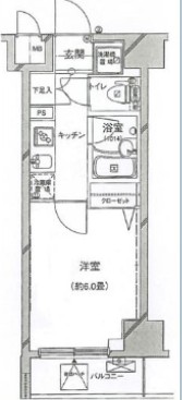 パレステュディオ六本木EASTIIの間取り