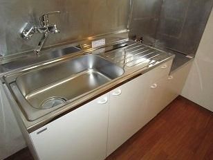 キッチン　２口ガスコンロ設置可