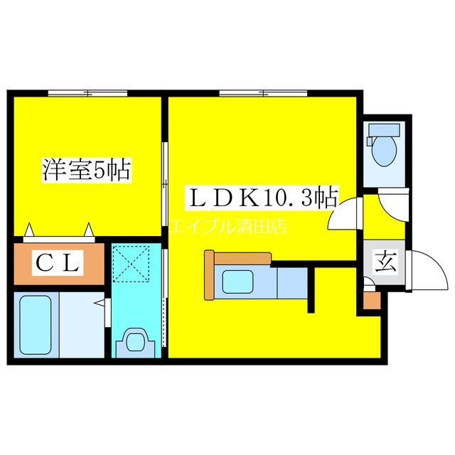 ブレッシング北海道 KITAHIROの間取り