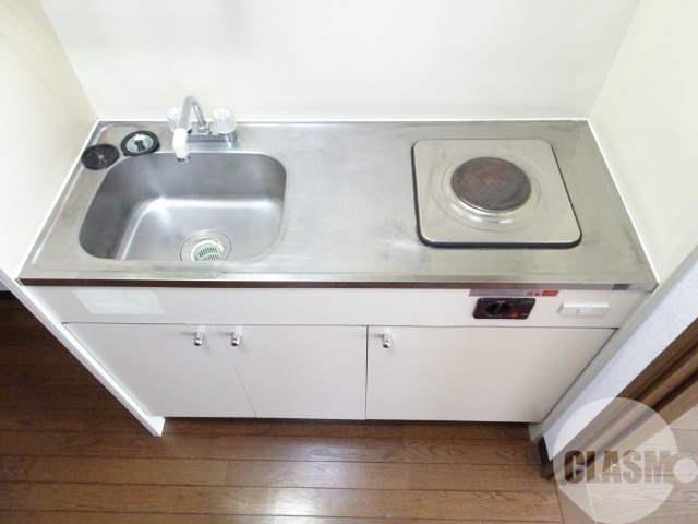 キッチン　１口電気コンロ