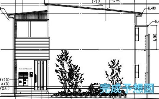 建物外観　外観図面