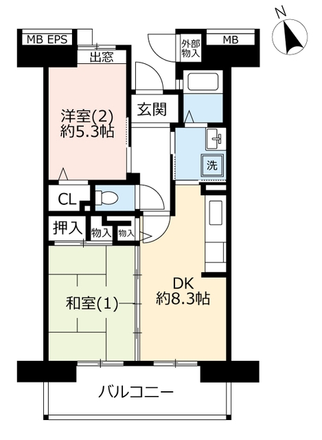 URコンフォール上野台の間取り写真