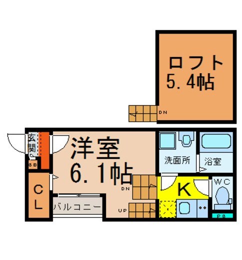 ＪＲ中央本線 大曽根駅 徒歩10分 2階建 築12年の間取り写真