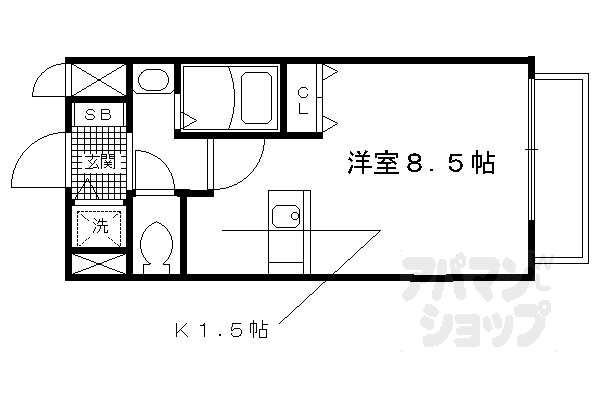プレサンス京都烏丸NEXTの間取り写真