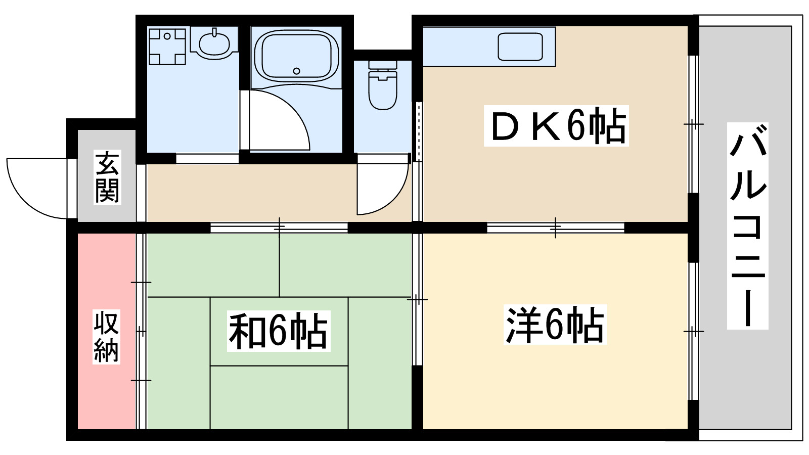 地下鉄御堂筋線 東三国駅 徒歩12分 3階建 築40年の間取り写真