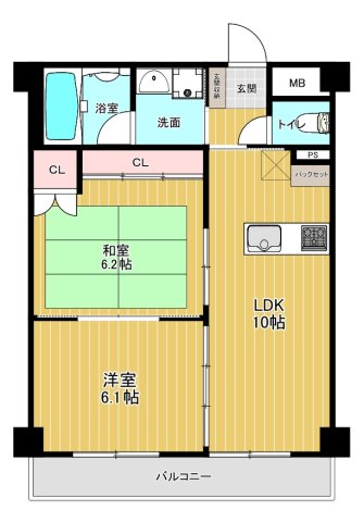 シャトー橿原の間取り写真