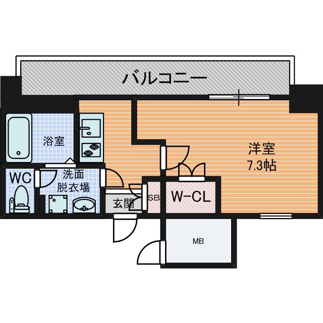 グランパシフィック北新町の間取り写真
