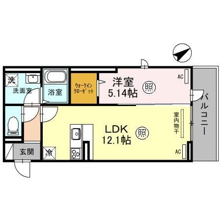 D-Place西飾磨 Blossomの間取り写真