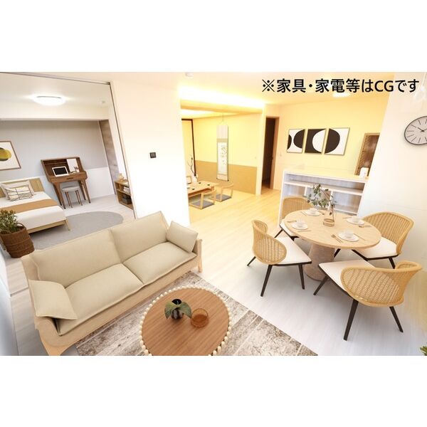 居室・リビング　LDK☆内観画像の家具はCGです。家具は付随しません。