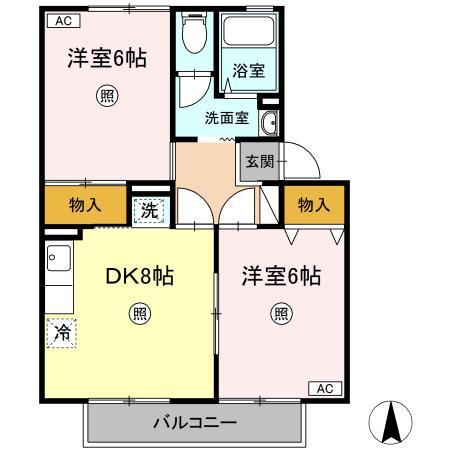 サニーコート白井の間取り