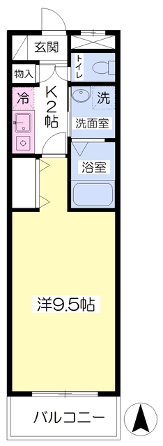 第二椿マンションの間取り