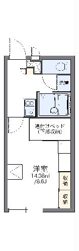 レオパレスセジュール根上の間取り