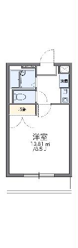 レオパレスＨＡＴＵＳＩＢＡの間取り