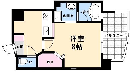 【広島市西区観音町のマンションの間取り】