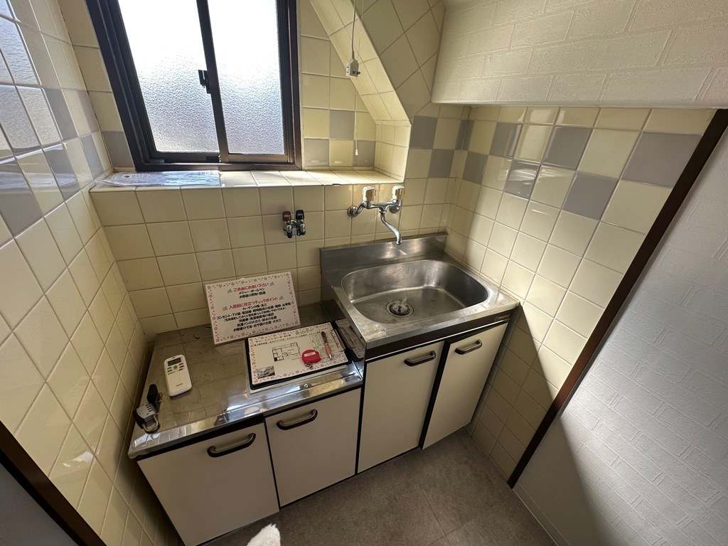 キッチン　２口ガスコンロ設置可能！