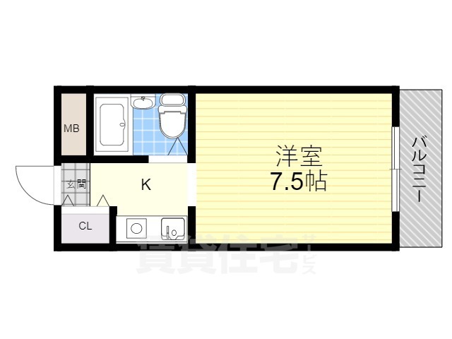 寿マンション2号棟の間取り